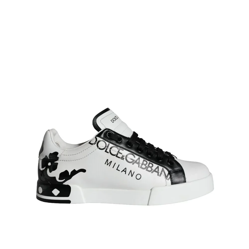 Dolce & Gabbana | Shoes | Dolce Gabbana White Black Leather  display picture 1